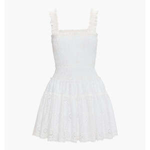 Hill House Home The Azalea Mini Nap Dress - White Trellis Broderie Size MWhite T